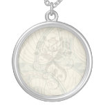 hanging flowers art nouveau pattern art jewelry