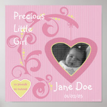 Hanging Heart Girl Scrapbook Page Print