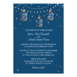 Hanging Mason Jars and Fireflies Invitations