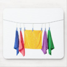 Hanging microfiber towels mousepad