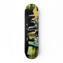 Hanging Out with the Gang (green vs) Skateboard