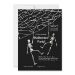 Hanging Skeletons Halloween Party invitations