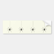 Hanging Spider Bumper Stickers