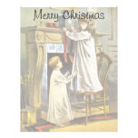 Hanging Stockings for Santa on Christmas Eve Letterhead Template