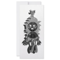 Hanging Teddy Black & White Negative