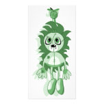 Hanging Teddy Green Photo Greeting Card