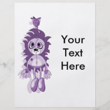 Hanging Teddy Purple Full Colour Flyer