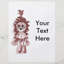 Hanging Teddy Red Full Color Flyer