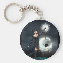 Hanging the moon key chain