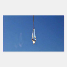 Hanging window crystal rectangular sticker