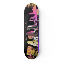 Hanging with the Gang (pink combo) Skateboard