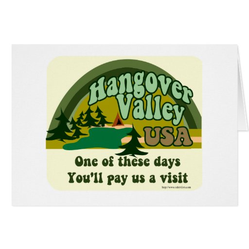 Hangover Valley USA Card