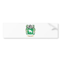 Hanley Coat of Arms (Family Crest) Bumper Sticker
