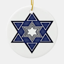 Hannukkah Star of David Christmas Ornaments