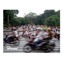 hanoi traffic post cards
