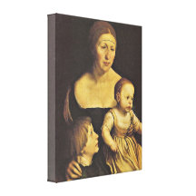 Hans Holbein le plus jeune - portrait de son épous Toile Tendue