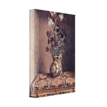 Hans Memling - vase avec des fleurs Impression Sur Toile