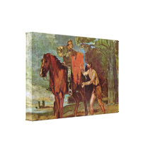 Hans von Marees - St Martin and the beggar Gallery Wrapped Canvas