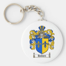HANSEN FAMILY CREST -  HANSEN COAT OF ARMS KEYCHAINS