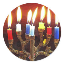 Hanukah Menorah - Sticker