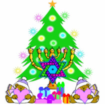 Hanukkah and Christmas Photo Sculpture