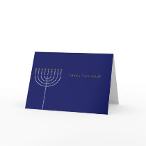 Hanukkah card with Menorah
