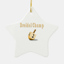 HANUKKAH CHANUKAH  DREIDEL CHAMP GIFTS CHRISTMAS TREE ORNAMENTS