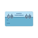 Hanukkah Dreidels Gift Label