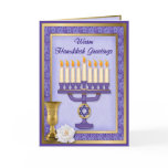 Hanukkah Menorah Blessings cards