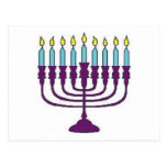Hanukkah Menorah Postcard