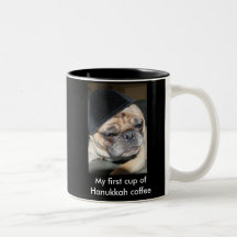 Hanukkah mug with pug