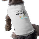 Hanukkah My First Hanukkah (Menorah Snowman) Dog Tshirt