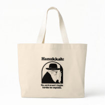 Hanukkah - No awkward virgin births Tote Bag
