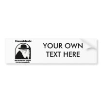 Hanukkah - No awkward virgin births Bumper Stickers