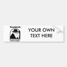 Hanukkah - No awkward virgin births Bumper Stickers