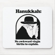 Hanukkah - No awkward virgin births Mousepad