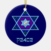 Hanukkah Peace Art Ornaments