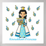 Hanukkah Princess Print