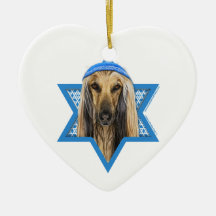 Hanukkah Star of David - Afghan Christmas Tree Ornament