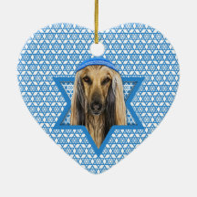 Hanukkah Star of David - Afghan Christmas Tree Ornament