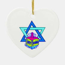 Hanukkah Star of David Christmas Ornaments