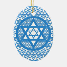 Hanukkah - Star of David Christmas Ornaments
