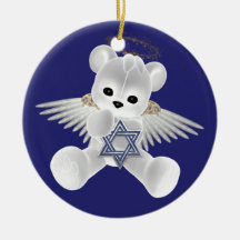 Hanukkah Teddy Bear Ornaments