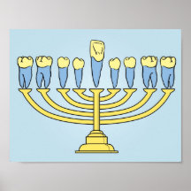 Hanukkah Teeth Poster