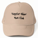 Happier Older Men Club Hats Caps Sports Team