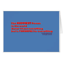 Happiest Person Card