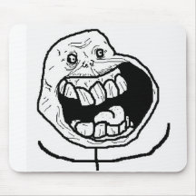 Happily alone mouse pad