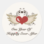 Happily Ever After First Year Anniversary Stickers