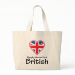 Happily Married British Canvas Bag