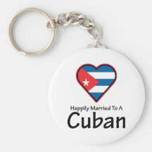 Happily Married Cuban Key Chains